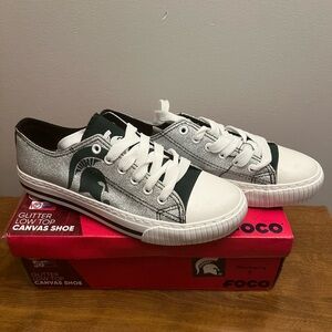 MSU Michigan State Spartans sneakers by FOCO.  Women’s size 9 NEW